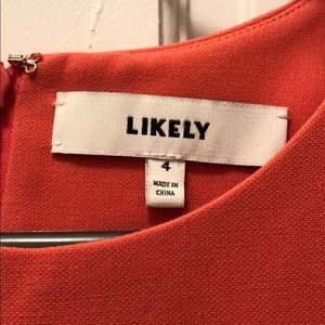 Likely Orange Sleeveless Dress